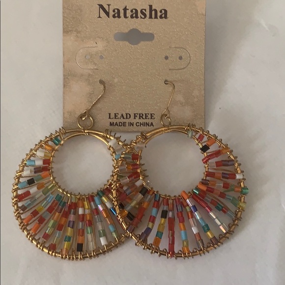 Beaded hoops - Picture 2 of 4